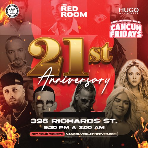 Cancun Fridays Red Room - 21th Anniversary