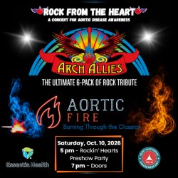 Rock from the Heart Featuring Arch Allies & Aortic Fire -- presented by Essentia Health