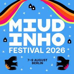Miudinho Festival 2026 logo with the festival dates on a yellow background
