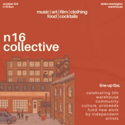 Title image showing: N16 Collective; Art, Film, Music, Cocktails