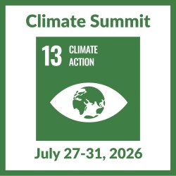 Icon for UNAGB's 2026 Summer Institute about Climate Action.