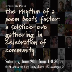 the rhythm of a poem beats faster: a solstice-eve gathering in celebration of community