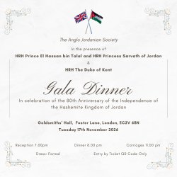 Anglo-Jordanian Gala Fundraising Dinner