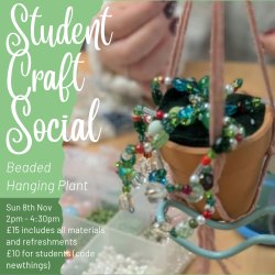 Student Craft Social - Make your own Beaded Plant