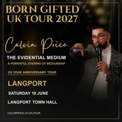 Calvin addressing audience from stage