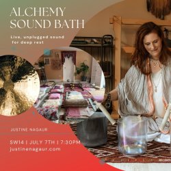 Alchemy Sound Bath Live, unplugged sound for deep rest