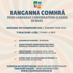 Ranganna Comhrá an tSamhraidh | Summer Term Conversation Classes (Tosaitheoirí | Beginners)