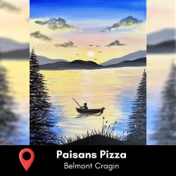Paint & Sip at Paisans Pizzeria in Belmont Cragin