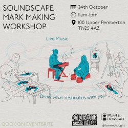Soundscape Mark Marking and art to Live Pianist.