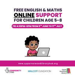 Free ONLINE English & Maths Support - for children aged 5-8 who access free school meals
