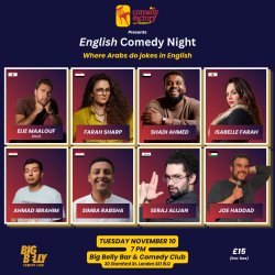 English Night - Stand Up Comedy London (Tuesday 10 November 7:00 pm)