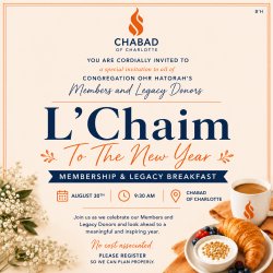 L'Chaim to the New Year! - Membership and Legacy Breakfast