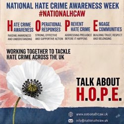 NationalHCAW Launch Event - Act of Hope and Remembrance for those affected by Hate Crime