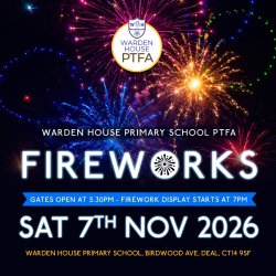 Warden House PTFA Fireworks Display 2026