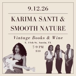 Karima Santi & Smooth Nature - Live Music at Vintage Books & Wine