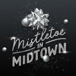 Graphic showing Mistletoe in Midtown logo