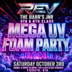 Rev the Barrs Massive UV Foam Disco