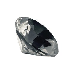A diamond reflecting a dark image.