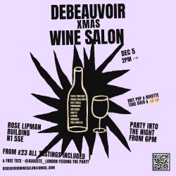 Debeauvoir Xmas Wine Salon poster