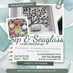 Sip & Sea Glass - A Mindful Art Evening