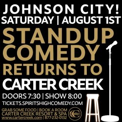 Johnson City Comedy Night | Carter Creek Resort | AUGUST 1st