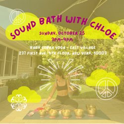 Sound Bath with Chloe Schneider (guest teacher)