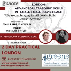London: Advanced Ultrasound Skills in Female and Male Pelvic Health Physiotherapy