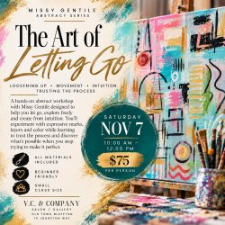 The Art of Letting Go Loosening up • movement • intuition • trusting the process