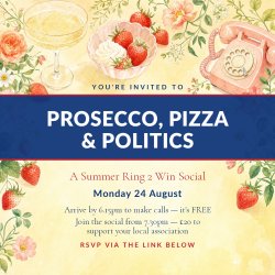 Phoning, Prosecco, Pizza & Politics 🍓🍕🥂