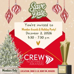 CREW Northwest Arkansas Annual Awards & Christmas Party!