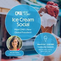CMA NY: Ice Cream Social & Meet CMA's New Global President!