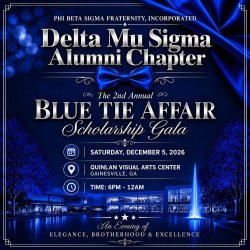 Delta Mu Sigma Blue Tie Affair Scholarship Gala