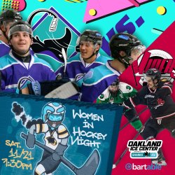 Oakland Skates vs. Breckenridge Vipers – Women in Hockey Night