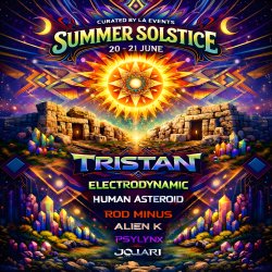 Event poster dj list , Tristan, electro dynamic, rod minus, alien k , psylynx, Jojari