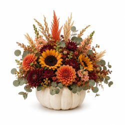 Fresh Pumpkin Fall Floral Arrangement Workshop