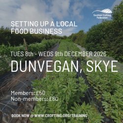 Setting up a local food business:- Dunvegan - 8th & 9th December 2026