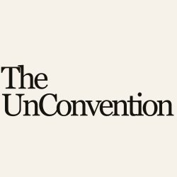 A logo for The Unconvention