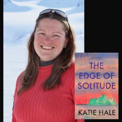 Katie Hale with book 'The Edge of Solitude'