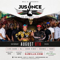 JUSONCE GO-GO BAND LIVE @THEMOVEGSO // AUGUST 8TH 2026