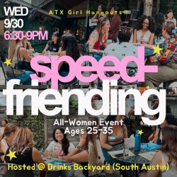 All-Women Speed-Friending Event (Ages 25-35)