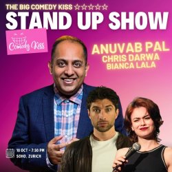 The Big Comedy Kiss Show with Anuvab Pal, Chris Darwa and Bianca Lala