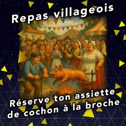 Repas cochon grillé