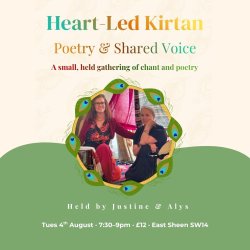 heart-led kirtan, poetry & shared voice event
