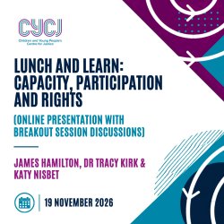 Lunch and Learn: Capacity, participation and rights (Online presentation with breakout session discussions)