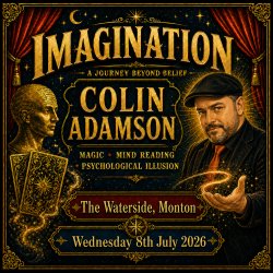 IMAGINATION — Magic, Mind Reading & Psychology Night at The Waterside Bar, Rooms & Restaurant, Monton