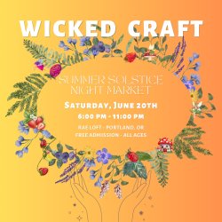 Craft Fair, Solstice, Summer, Wedding, Night Market, Portland, OR, Wiccan, Paan, Witchy, Handmade, Crafts, Fair, Live Music