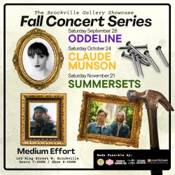 The Brockville Gallery Showcase Fall Concert Series Pass