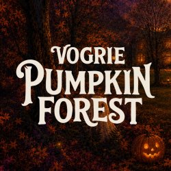 Logo for Vogrie Pumpkin Forest at Vogrie Country Park.