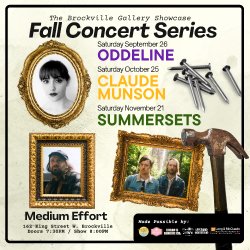 The Brockville Gallery Showcase Fall Concert Series Pass