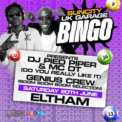 Sun City Bingo - Eltham | UK GARAGE BINGO - 2026 TOUR